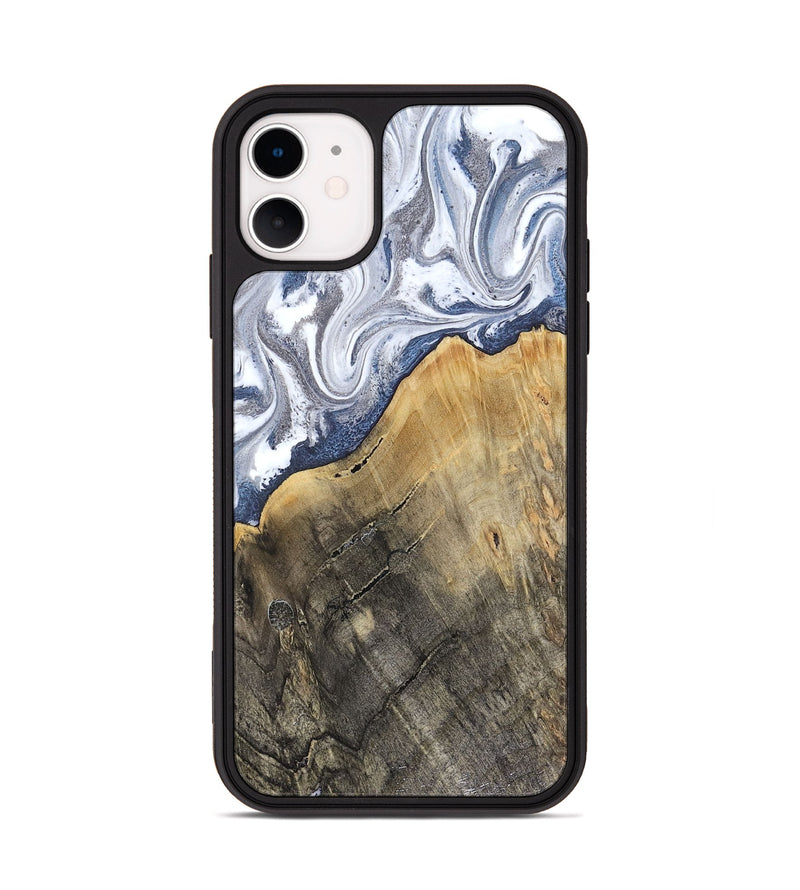 iPhone 11 Wood Phone Case - Stevie (Blue, 816370)