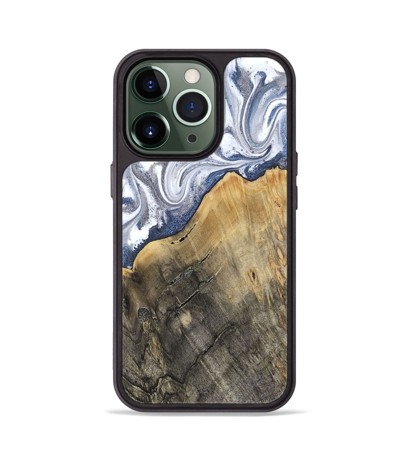iPhone 13 Pro Wood Phone Case - Stevie (Blue, 816370)