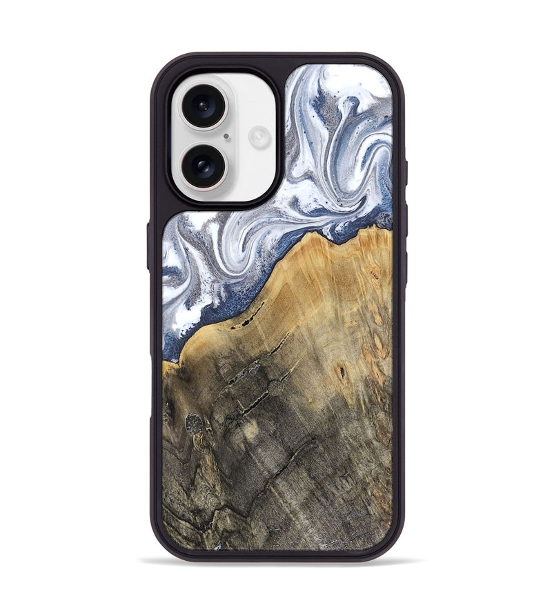 iPhone 17 Wood Phone Case - Stevie (Blue, 816370)