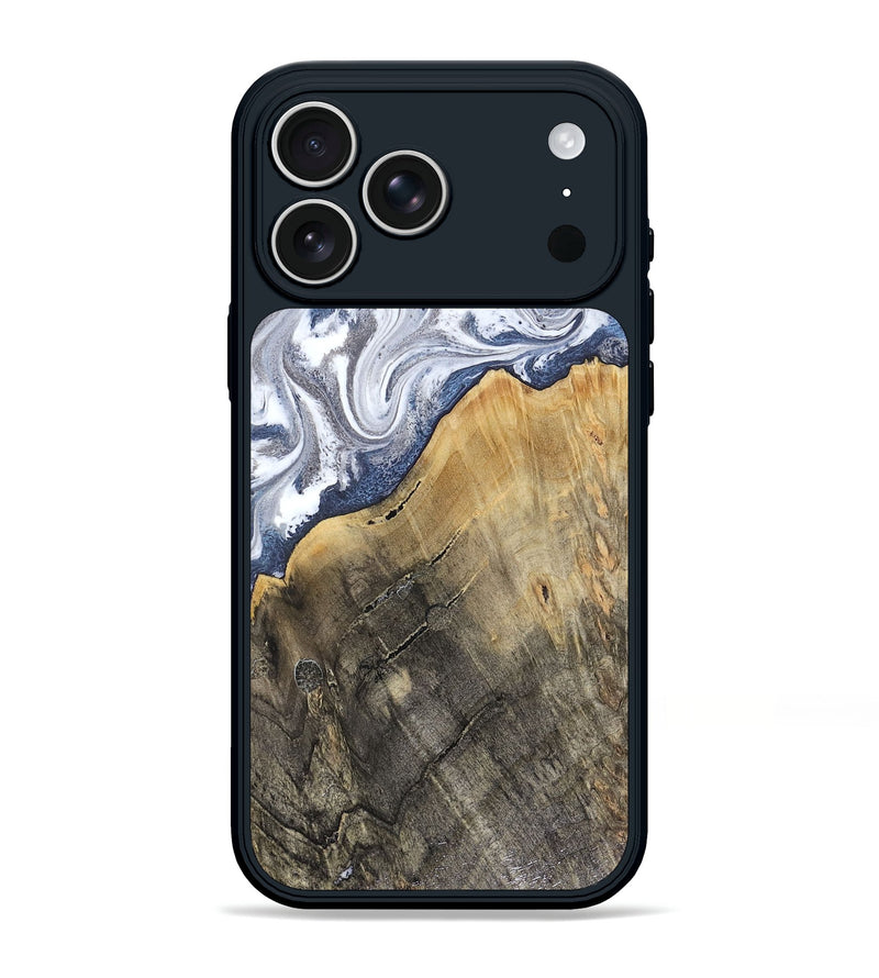 iPhone 17 Pro Max Wood Phone Case - Stevie (Blue, 816370)