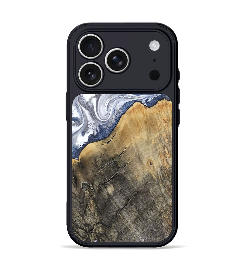 iPhone 17 Pro Wood Phone Case - Stevie (Blue, 816370)