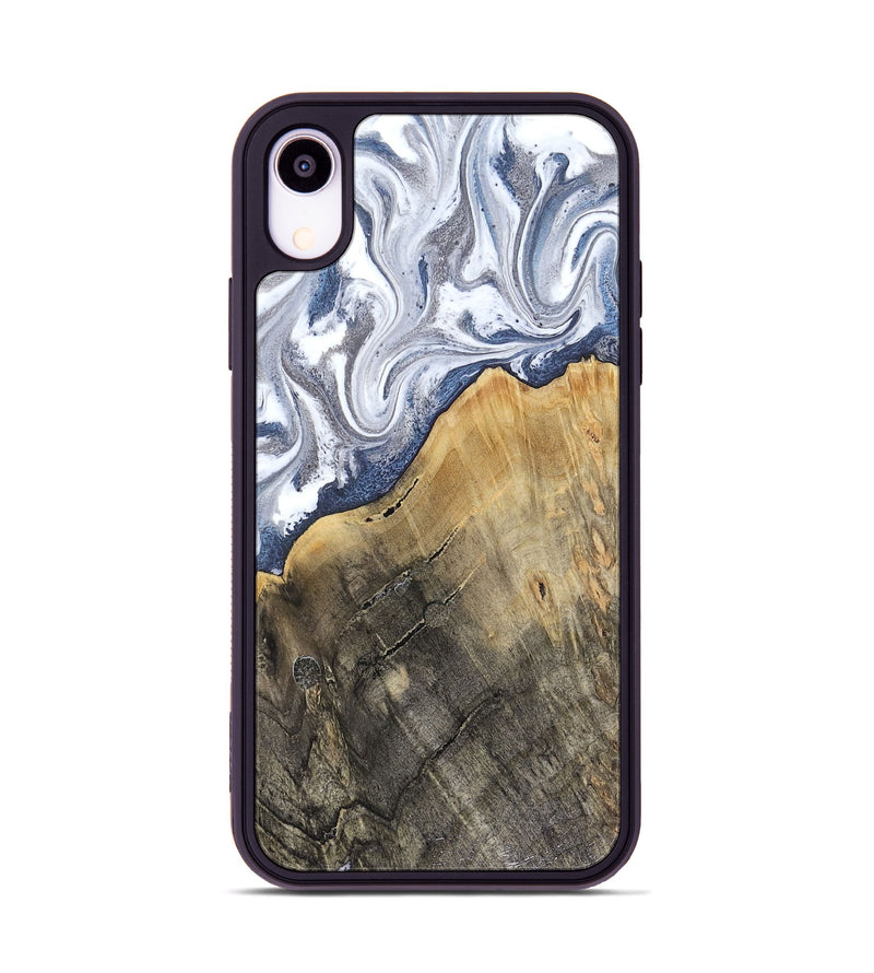 iPhone Xr Wood Phone Case - Stevie (Blue, 816370)