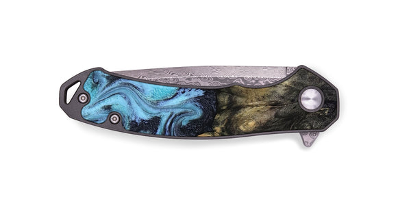 EDC Wood Pocket Knife - Jacque (Blue, 816372)