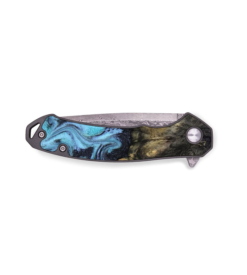 EDC Wood Pocket Knife - Jacque (Blue, 816372)