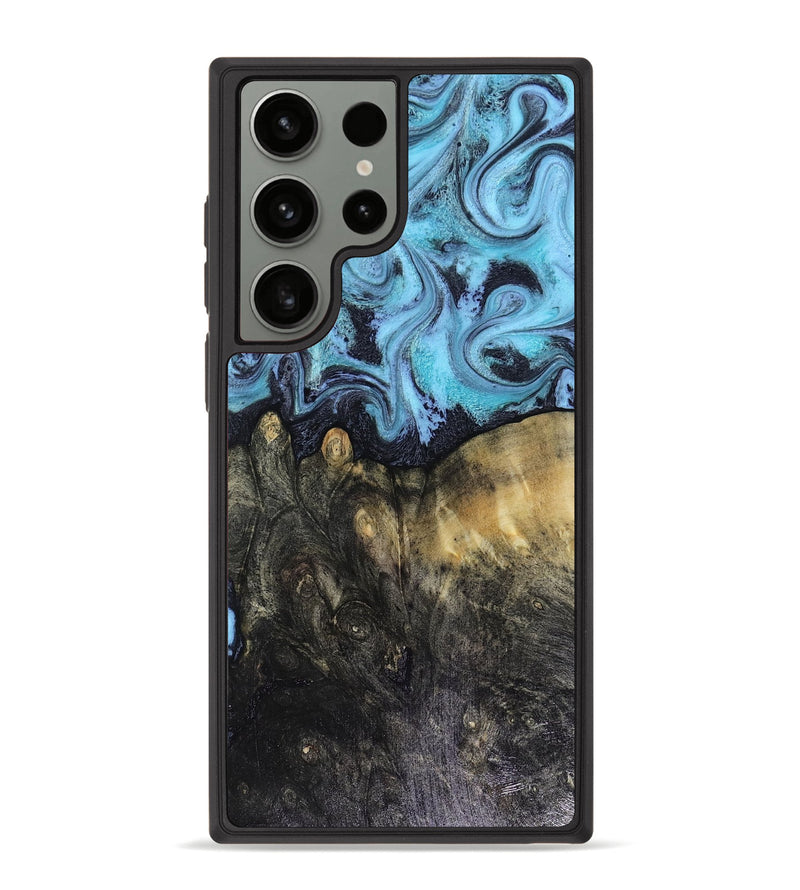 Galaxy S23 Ultra Wood Phone Case - Jacque (Blue, 816372)