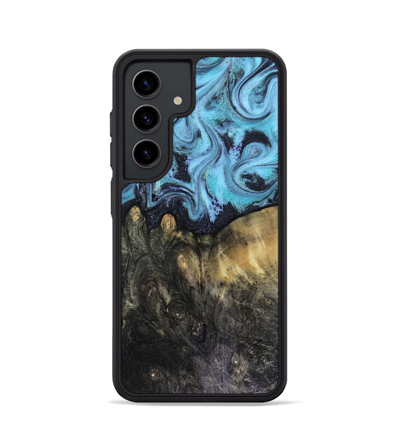 Galaxy S24 Wood Phone Case - Jacque (Blue, 816372)