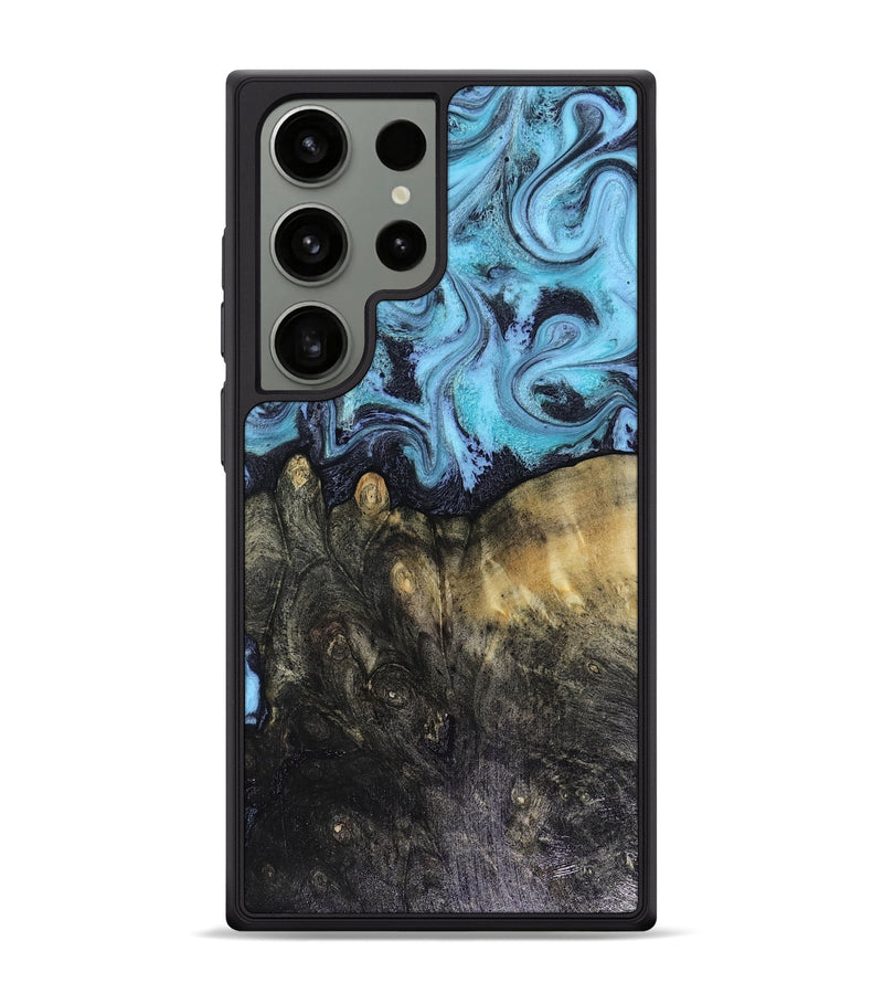 Galaxy S24 Ultra Wood Phone Case - Jacque (Blue, 816372)