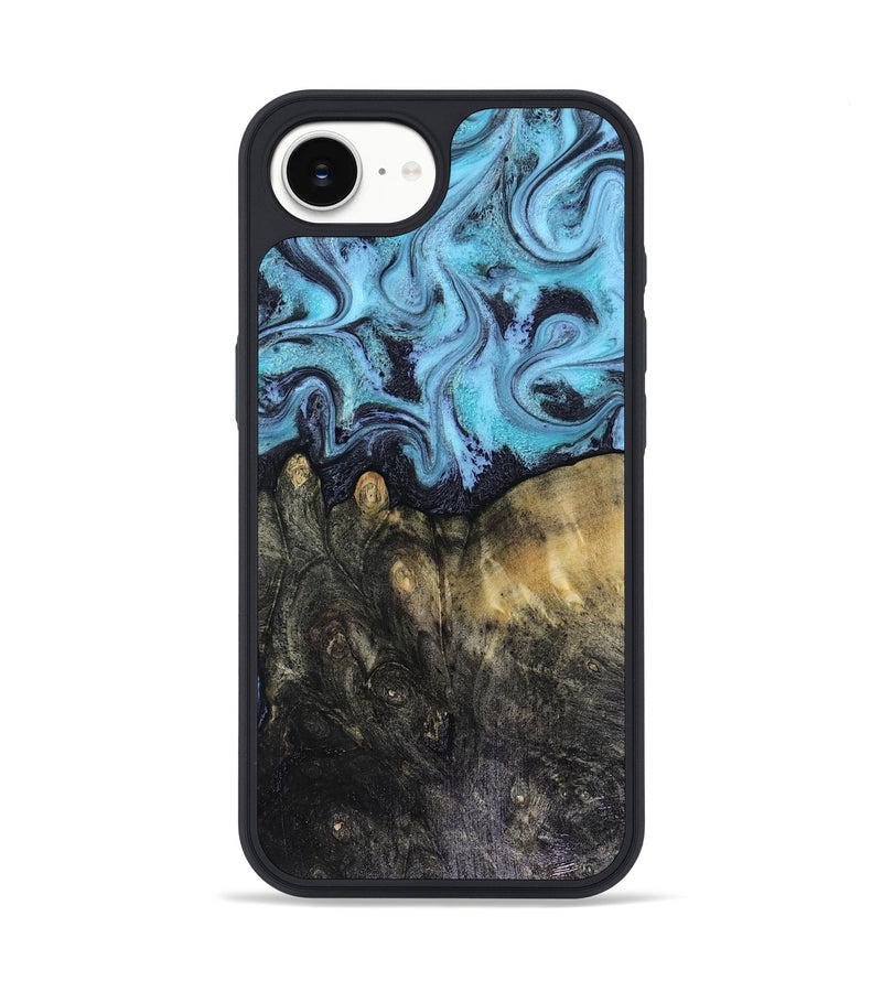 iPhone 16e Wood Phone Case - Jacque (Blue, 816372)