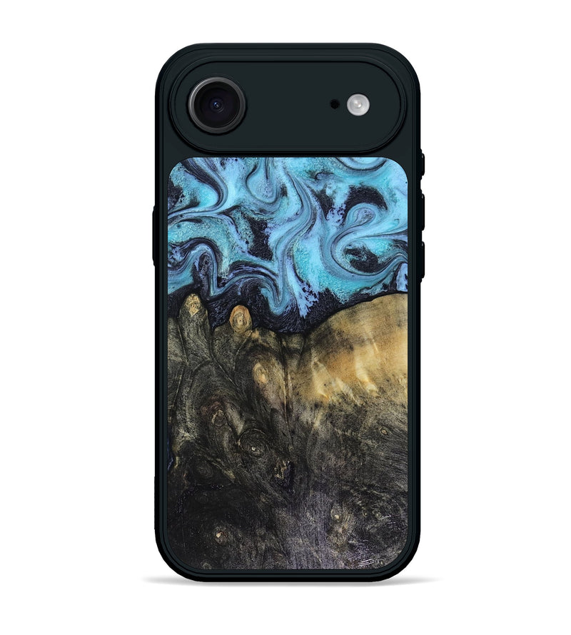 iPhone 17 Air Wood Phone Case - Jacque (Blue, 816372)