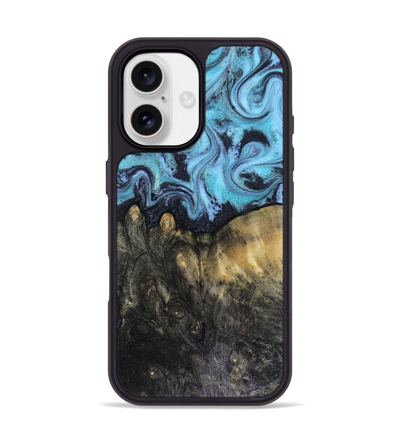 iPhone 17 Wood Phone Case - Jacque (Blue, 816372)