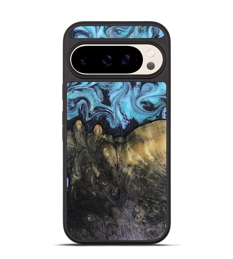 Pixel 10 Wood Phone Case - Jacque (Blue, 816372)