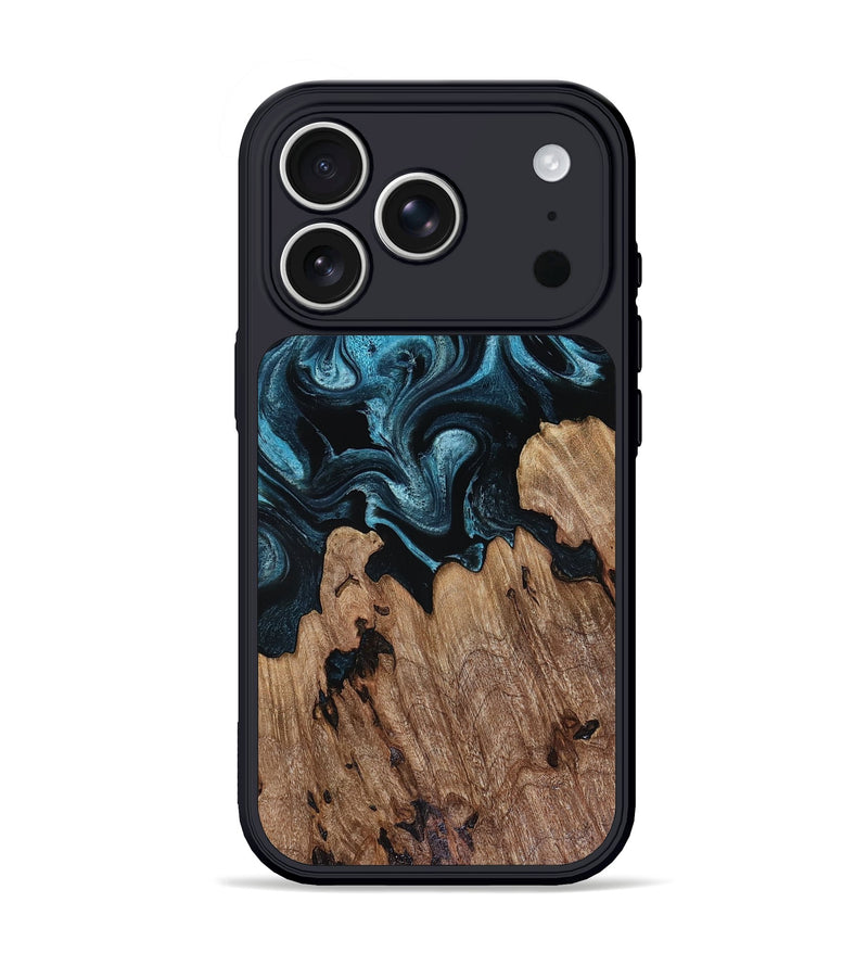 iPhone 17 Pro Wood Phone Case - Jerold (Blue, 816373)