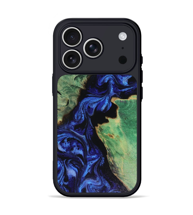 iPhone 17 Pro Wood Phone Case - Andres (Blue, 816377)