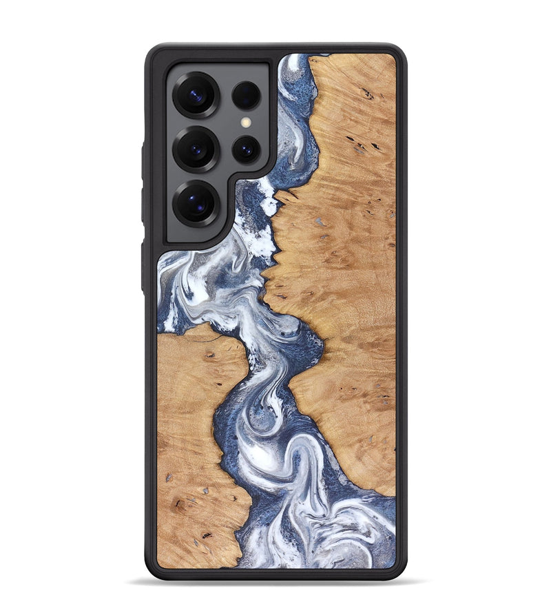 Galaxy S25 Ultra Wood Phone Case - Rowena (Blue, 816378)