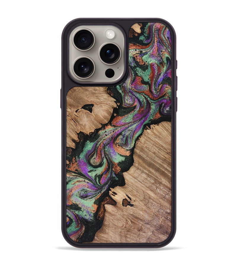 iPhone 15 Pro Max Wood Phone Case - Arlet (Green, 816379)