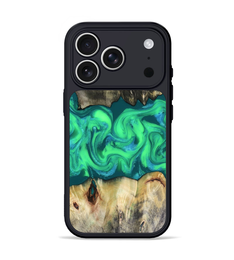 iPhone 17 Pro Wood Phone Case - Berta (Green, 816384)