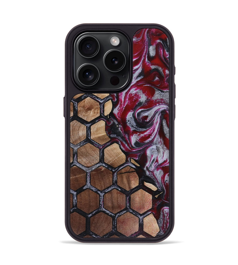 iPhone 15 Pro Wood Phone Case - Brennan (Pattern, 816398)