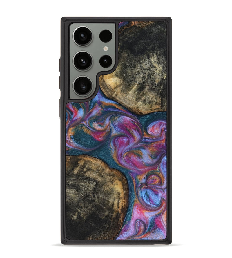 Galaxy S23 Ultra Wood Phone Case - Maurine (Blue, 816402)