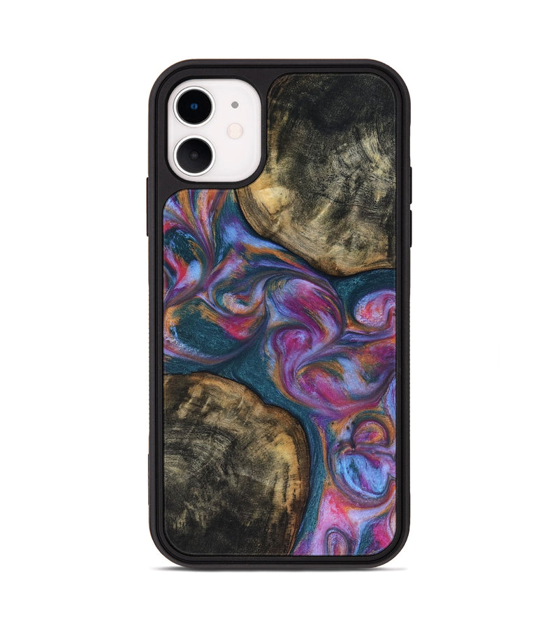 iPhone 11 Wood Phone Case - Maurine (Blue, 816402)