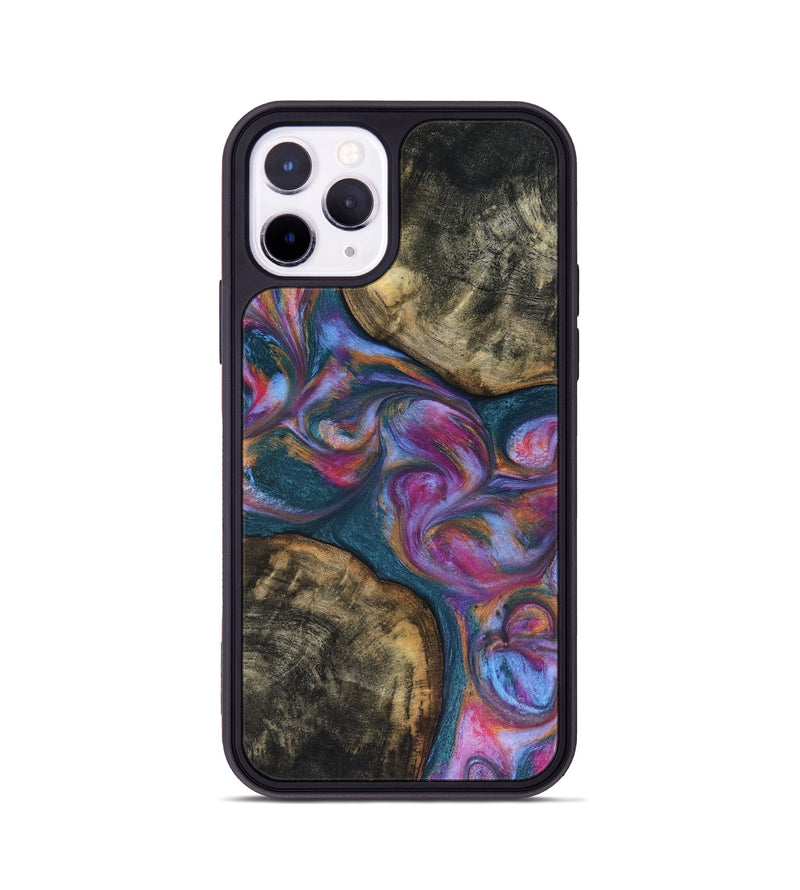 iPhone 11 Pro Wood Phone Case - Maurine (Blue, 816402)