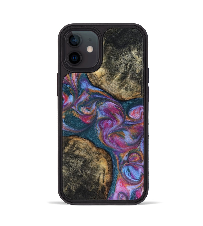 iPhone 12 Wood Phone Case - Maurine (Blue, 816402)