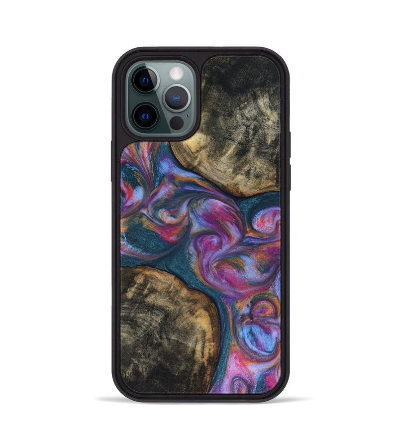 iPhone 12 Pro Wood Phone Case - Maurine (Blue, 816402)