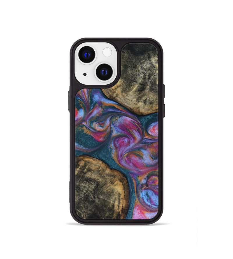 iPhone 13 mini Wood Phone Case - Maurine (Blue, 816402)