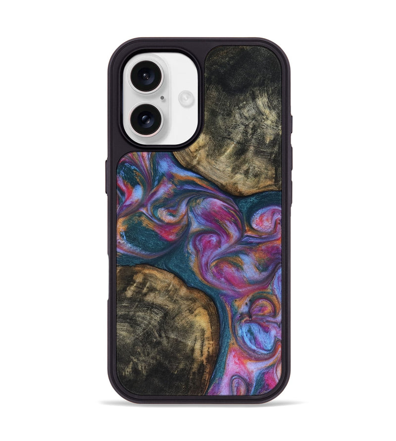 iPhone 17 Wood Phone Case - Maurine (Blue, 816402)