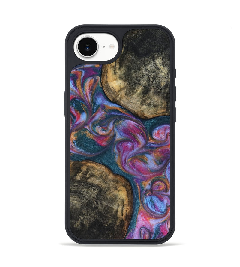 iPhone 17e Wood Phone Case - Maurine (Blue, 816402)