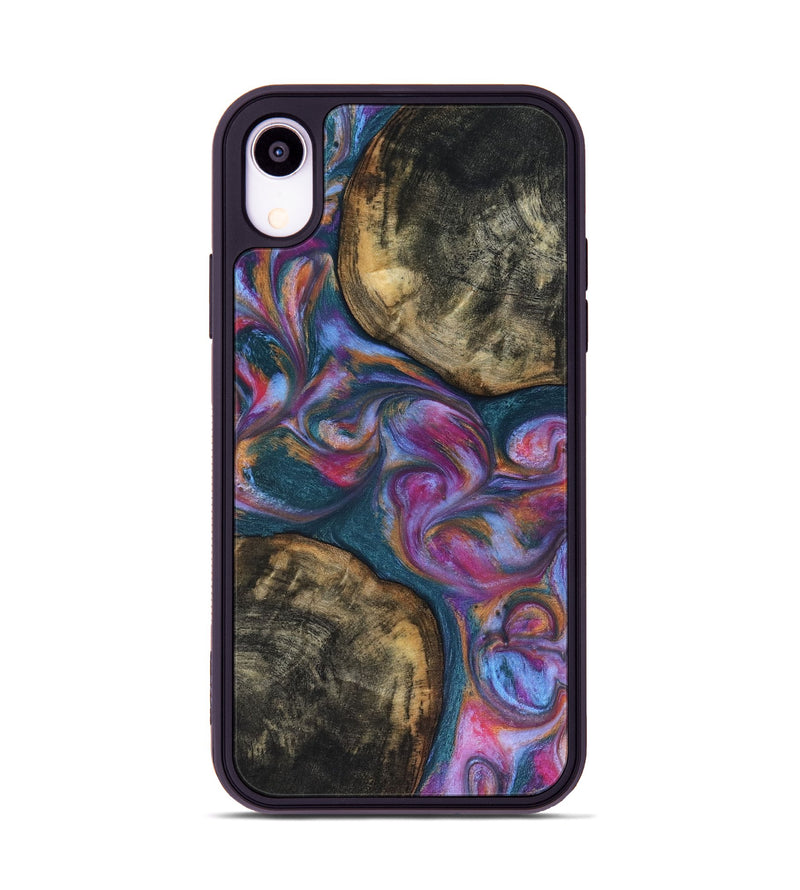 iPhone Xr Wood Phone Case - Maurine (Blue, 816402)