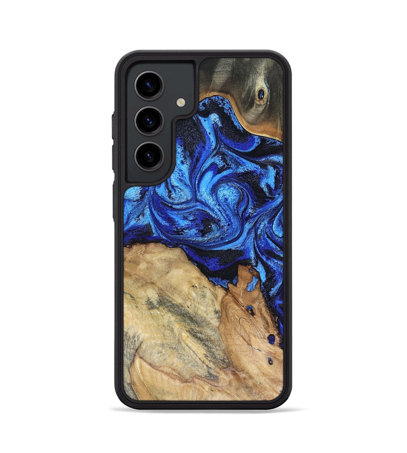 Galaxy S24 Wood Phone Case - Rivka (Blue, 816404)