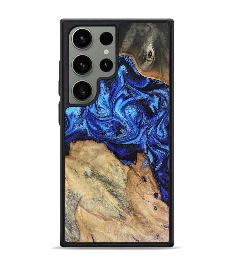 Galaxy S24 Ultra Wood Phone Case - Rivka (Blue, 816404)
