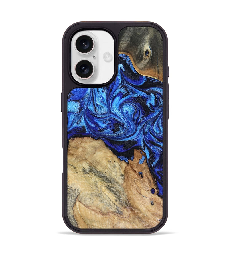 iPhone 17 Wood Phone Case - Rivka (Blue, 816404)