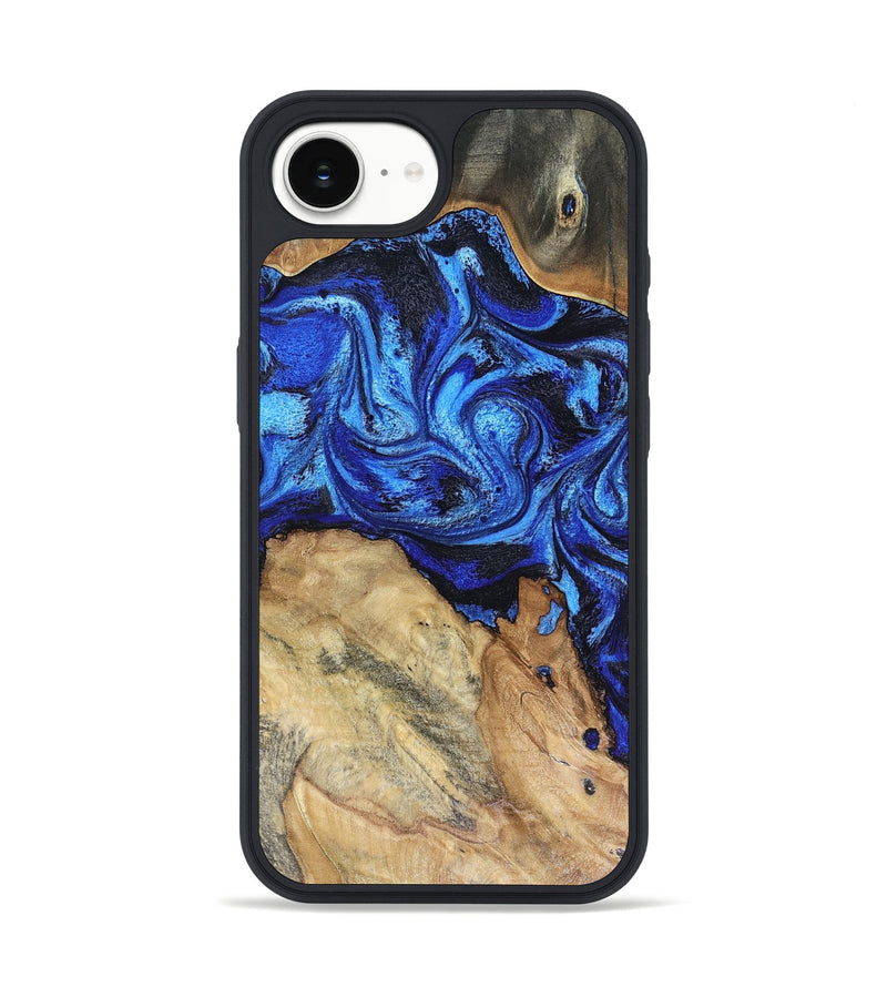 iPhone 17e Wood Phone Case - Rivka (Blue, 816404)