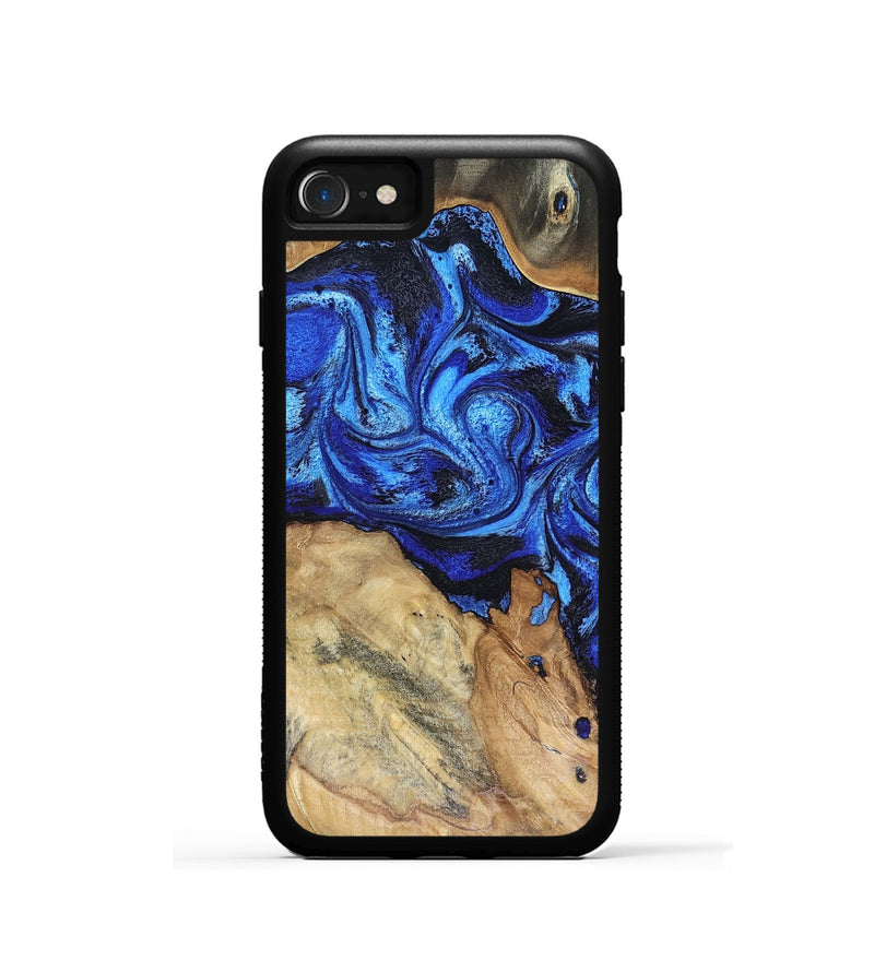 iPhone SE Wood Phone Case - Rivka (Blue, 816404)