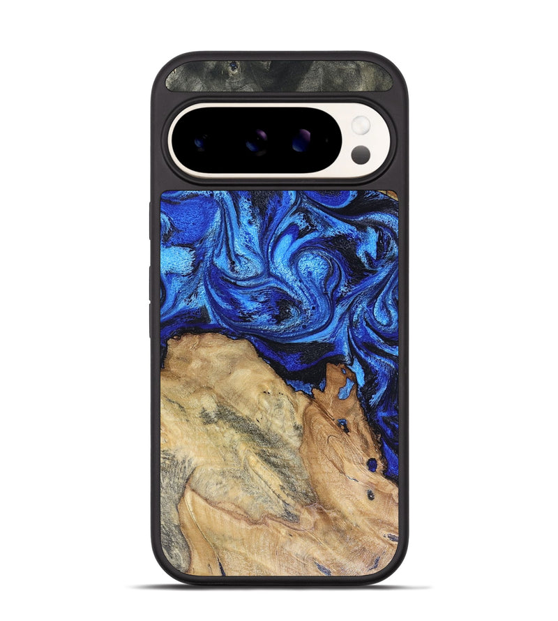 Pixel 9 Pro Wood Phone Case - Rivka (Blue, 816404)