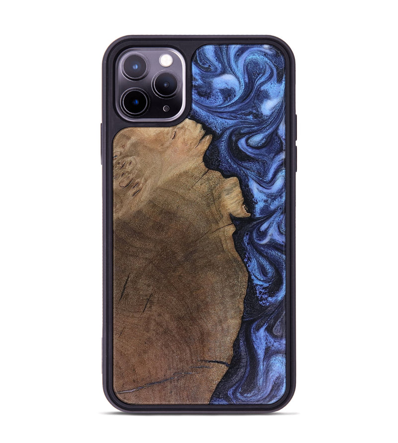 iPhone 11 Pro Max Wood Phone Case - Hampton (Blue, 816405)