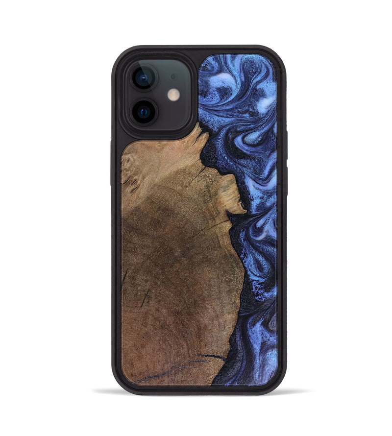 iPhone 12 Wood Phone Case - Hampton (Blue, 816405)