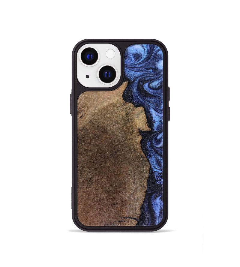 iPhone 13 mini Wood Phone Case - Hampton (Blue, 816405)