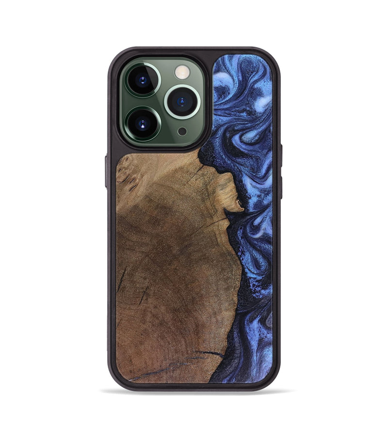 iPhone 13 Pro Wood Phone Case - Hampton (Blue, 816405)
