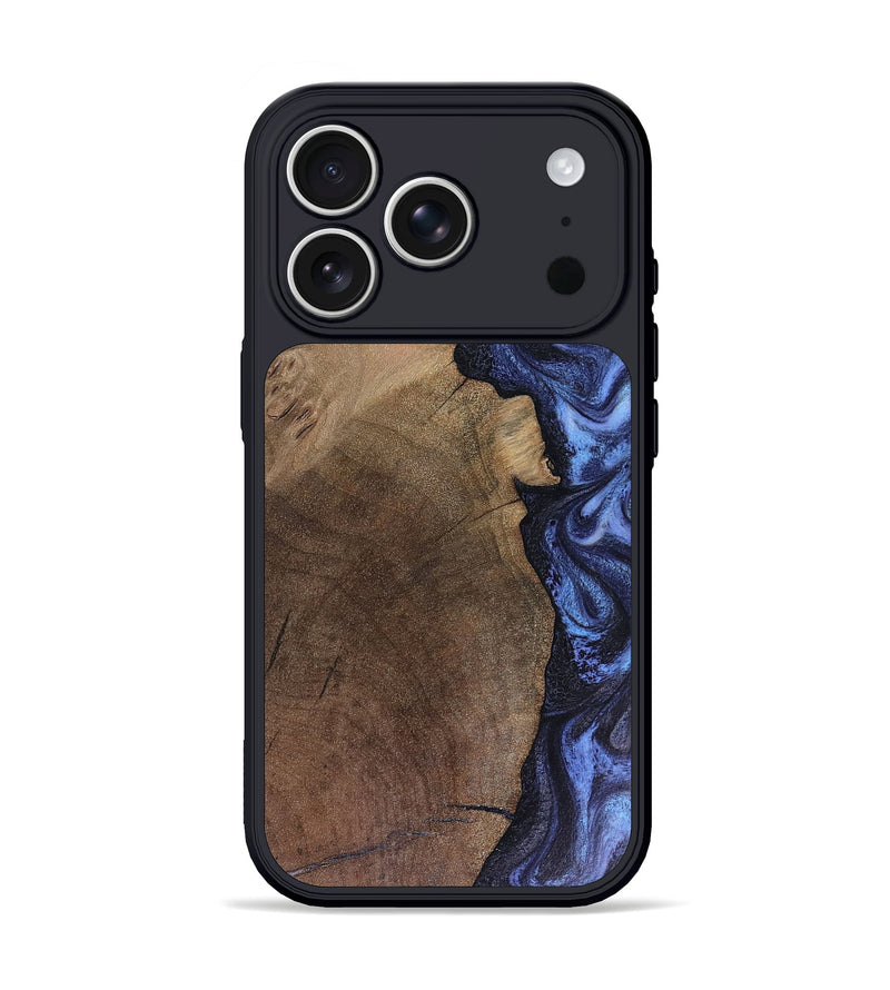 iPhone 17 Pro Wood Phone Case - Hampton (Blue, 816405)