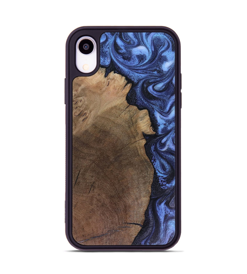 iPhone Xr Wood Phone Case - Hampton (Blue, 816405)