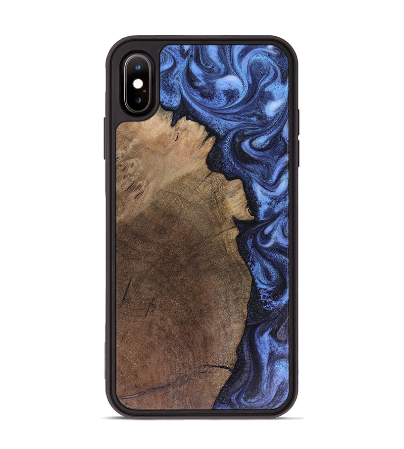 iPhone Xs Max Wood Phone Case - Hampton (Blue, 816405)