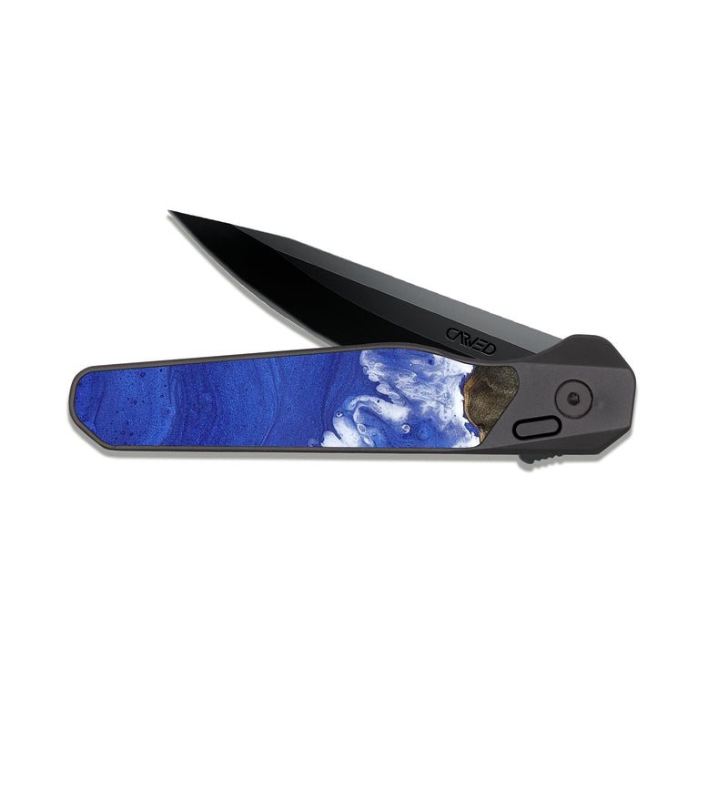 EDC Dark Slate Wood Pocket Knife - Gustavo (Coastal, 816439)