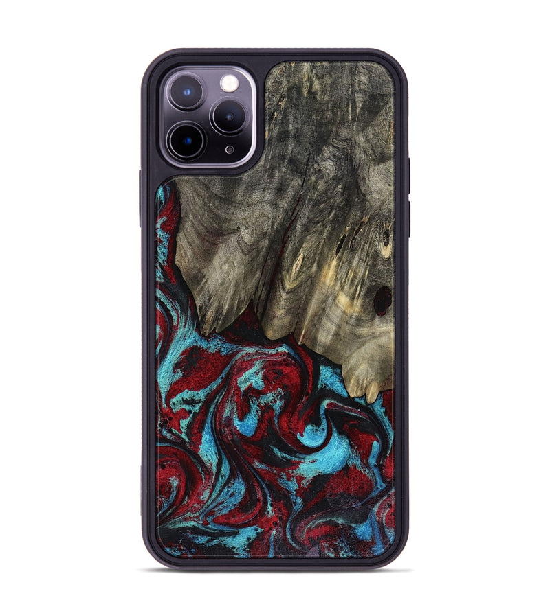 iPhone 11 Pro Max Wood Phone Case - Cierra (Red, 816467)