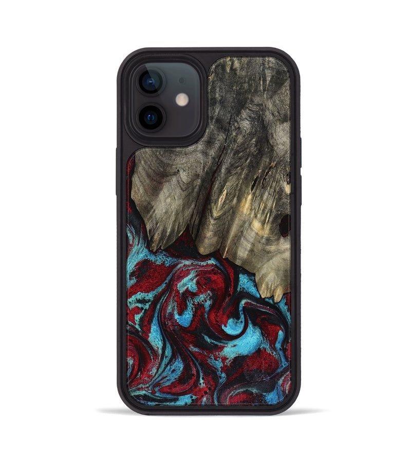 iPhone 12 Wood Phone Case - Cierra (Red, 816467)