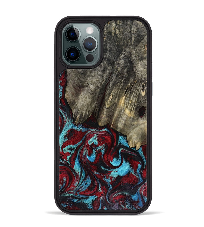 iPhone 12 Pro Max Wood Phone Case - Cierra (Red, 816467)