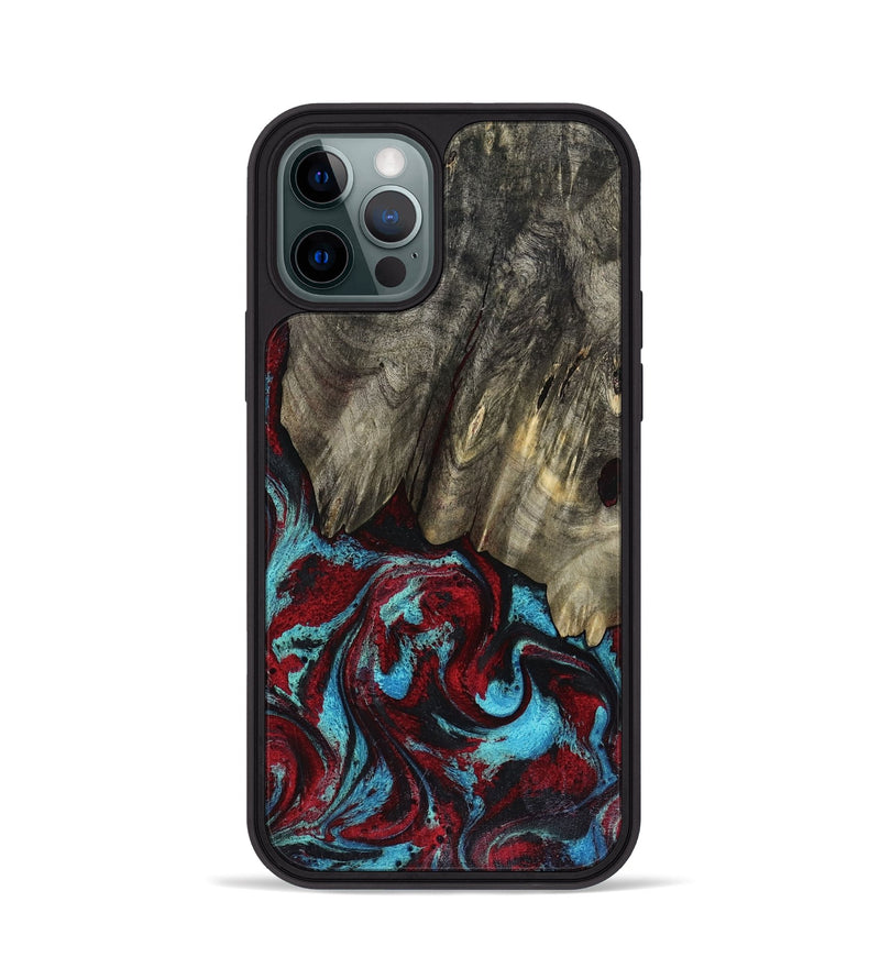 iPhone 12 Pro Wood Phone Case - Cierra (Red, 816467)