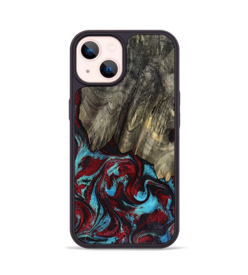 iPhone 14 Wood Phone Case - Cierra (Red, 816467)