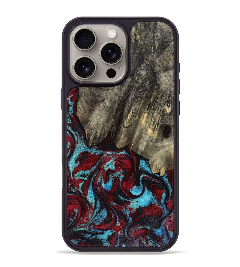 iPhone 16 Pro Max Wood Phone Case - Cierra (Red, 816467)